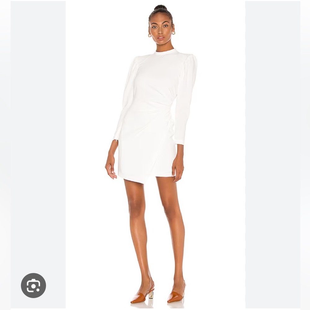 NWT A.L.C white Jane long sleeve dress sz 2